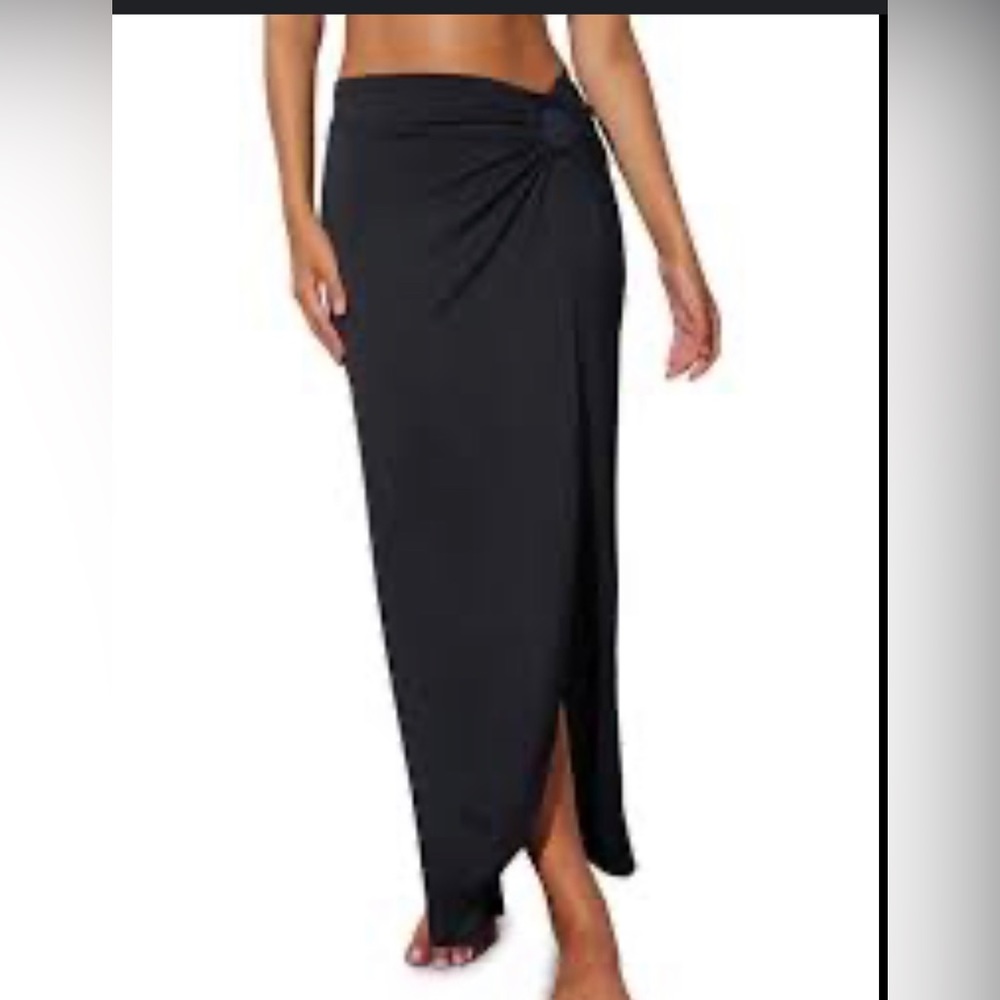 Koton Draped Jersey Maxi Skirt